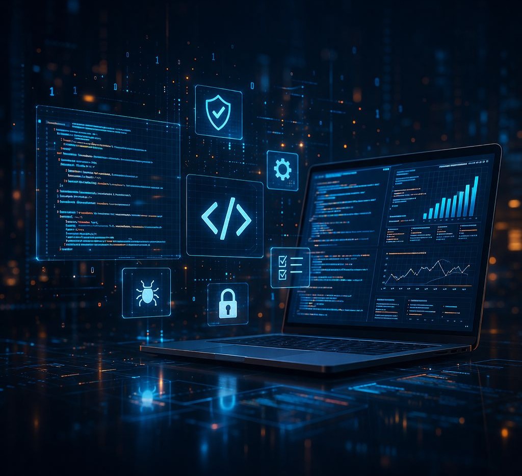 An image of a bright thought around a brain